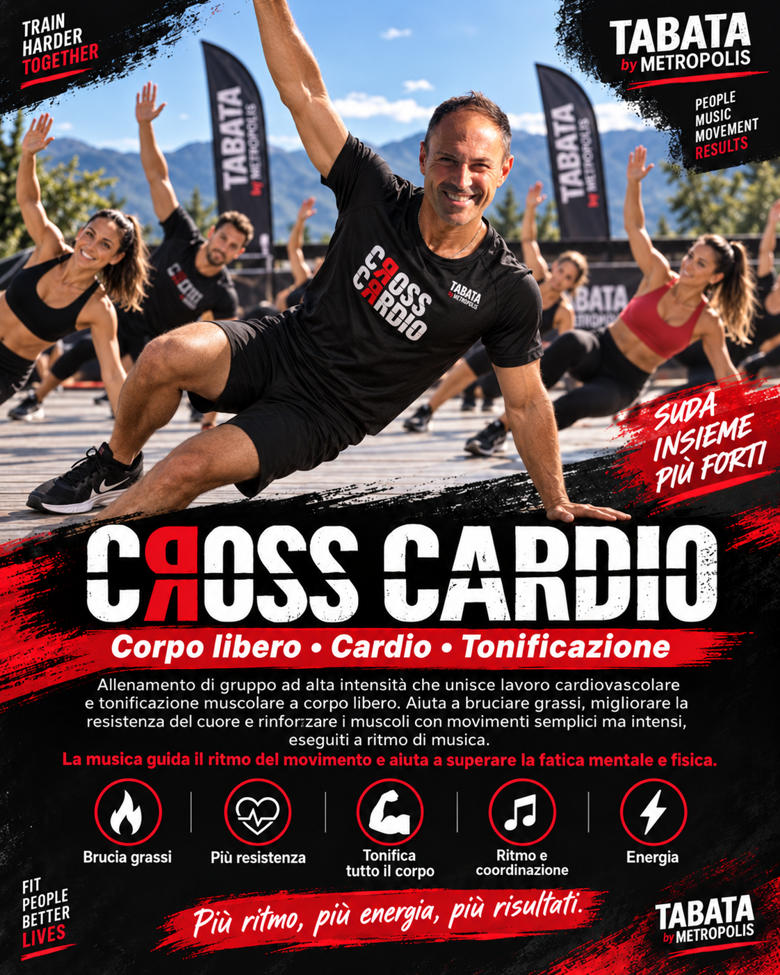 Allenamento Cross Cardio Tabata by Metropolis